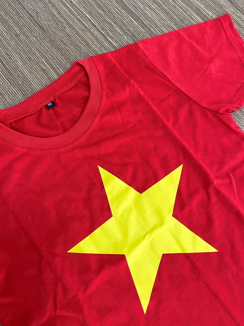 Áo cờ đỏ sao vàng (Việt Nam) Trẻ em - Vải đẹp, in đẹp - AVCN4 - Đồng phục Song Phú