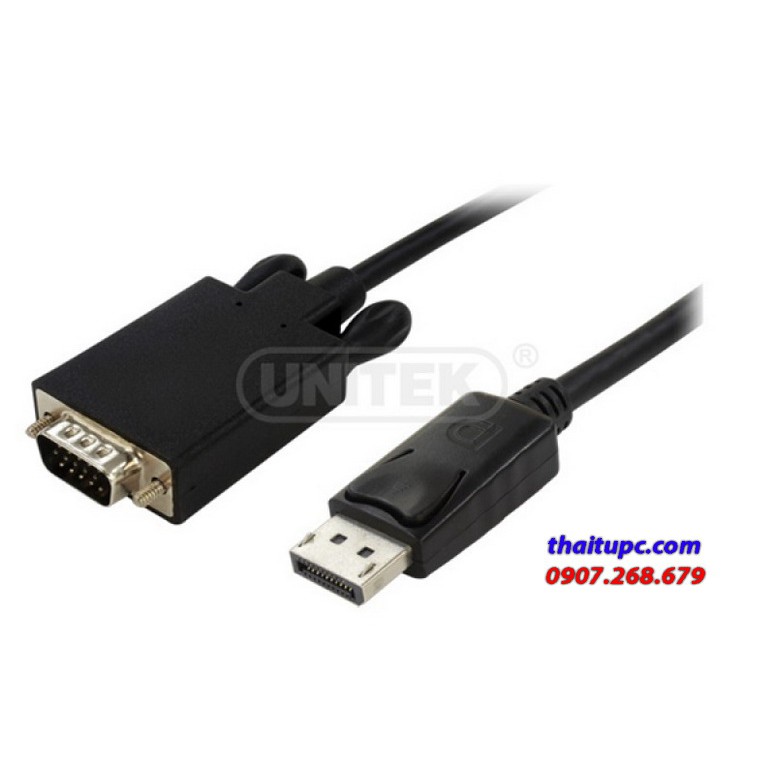 Cáp displayport - vga 1.8m unitek