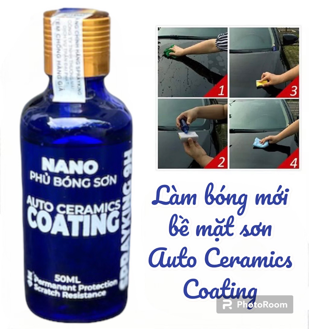 Sprayking Nano Phủ Bóng Sơn Đậm Đặc 50ml làm bóng mới dàn áo xe