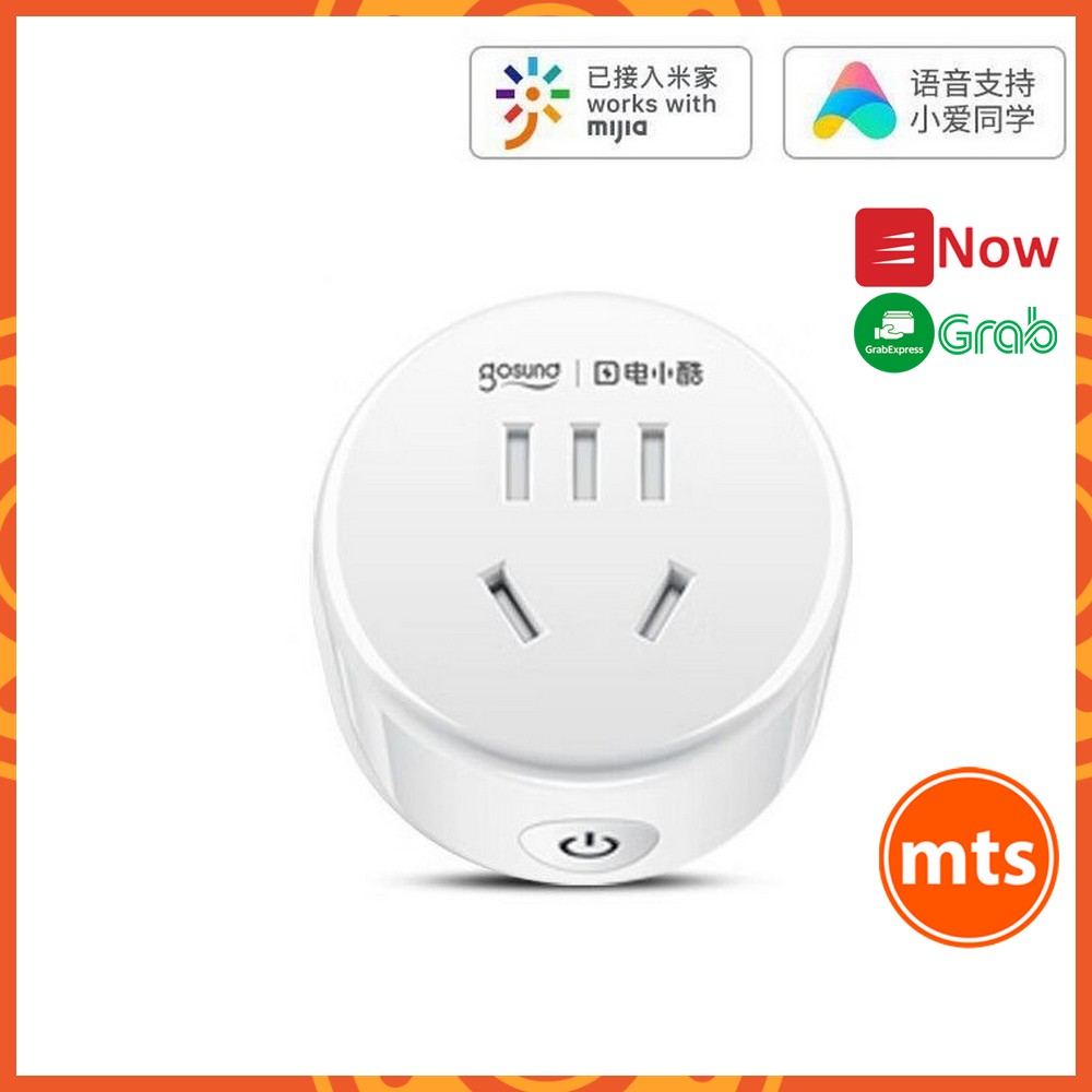 Ổ cắm wifi thông minh Xiaomi Gosund CP1 tắt mở bằng điện thoại kết nối wifi hẹn giờ tắt mở - Minh Tín Shop