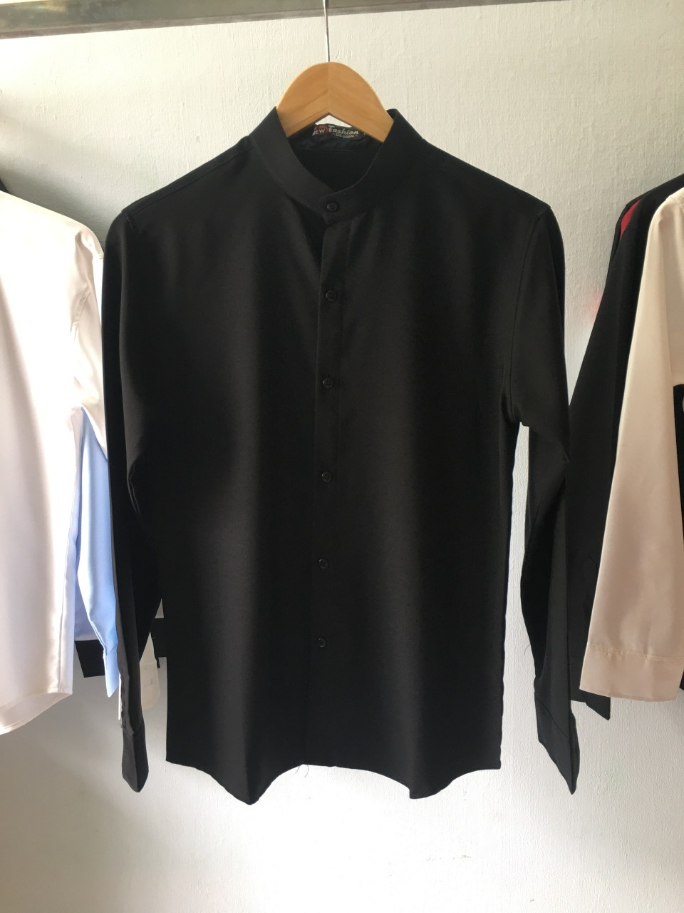 Áo sơ mi nam cổ tàu