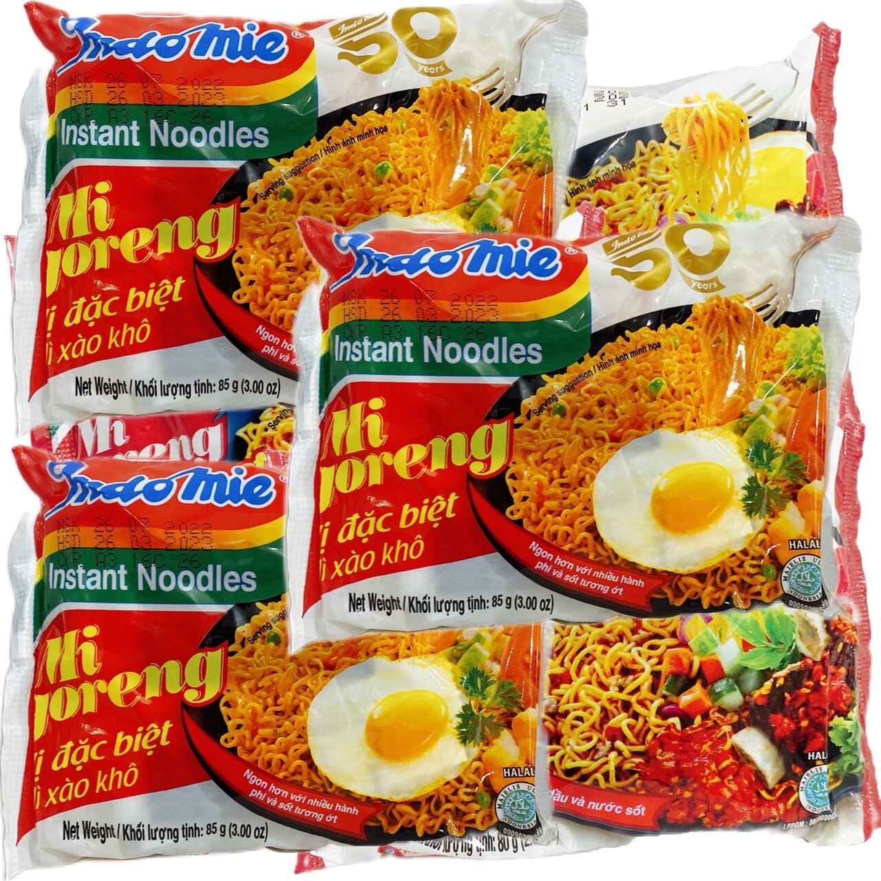 Combo 8 gói (mỗi gói 85 gram) mì sườn bò xào khô hoặc xào trứngGoreng Indonesia 🇮🇩 Date mới 12 tháng.Có lựa chọn số lượng lẻ khi thanh toán. Giao ngẫu nhiên mùi