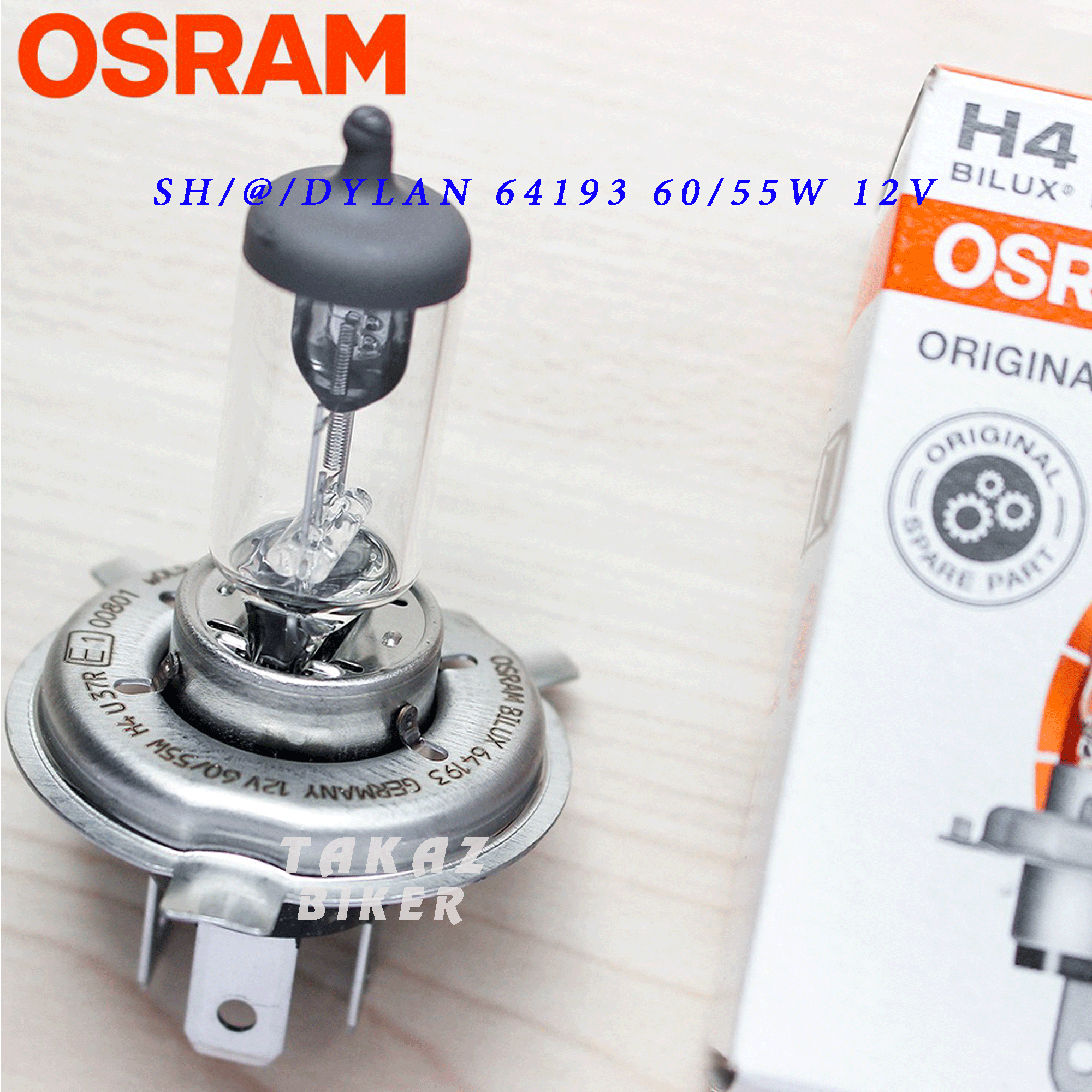 Bóng đèn osram halogen h4 xe máy sh ý và shvn - xe ôtô tăng sáng