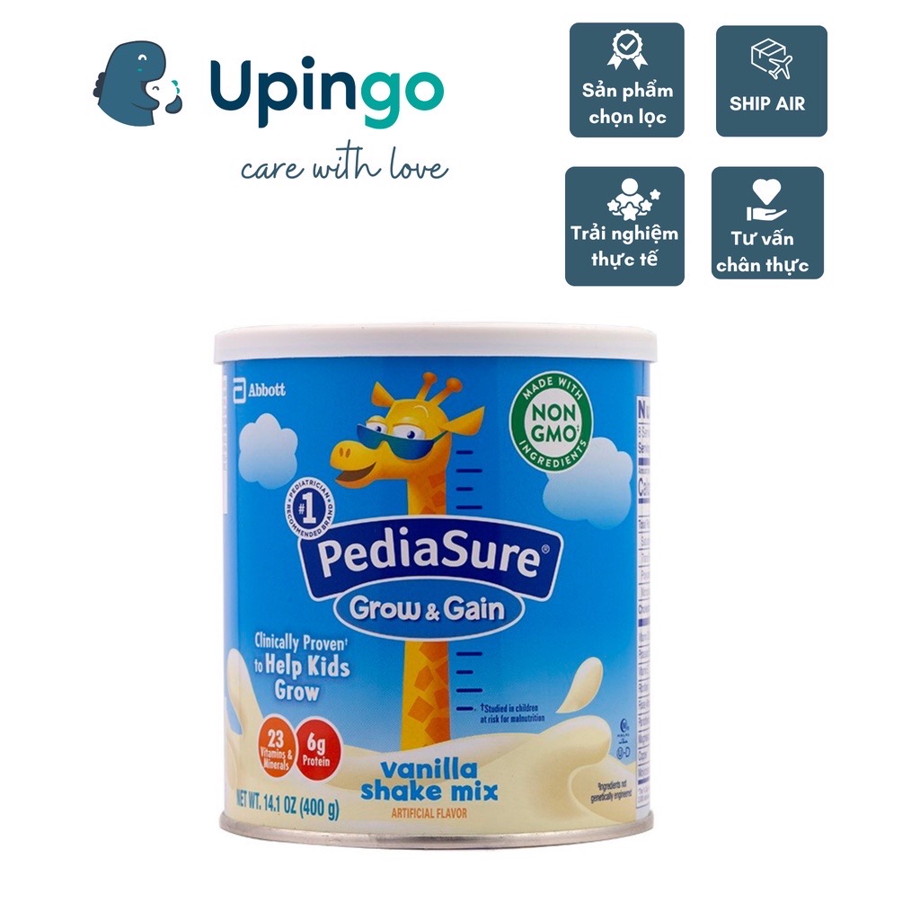 Sữa bột Pediasure Grow & Gain hương vanilla 400g Mỹ