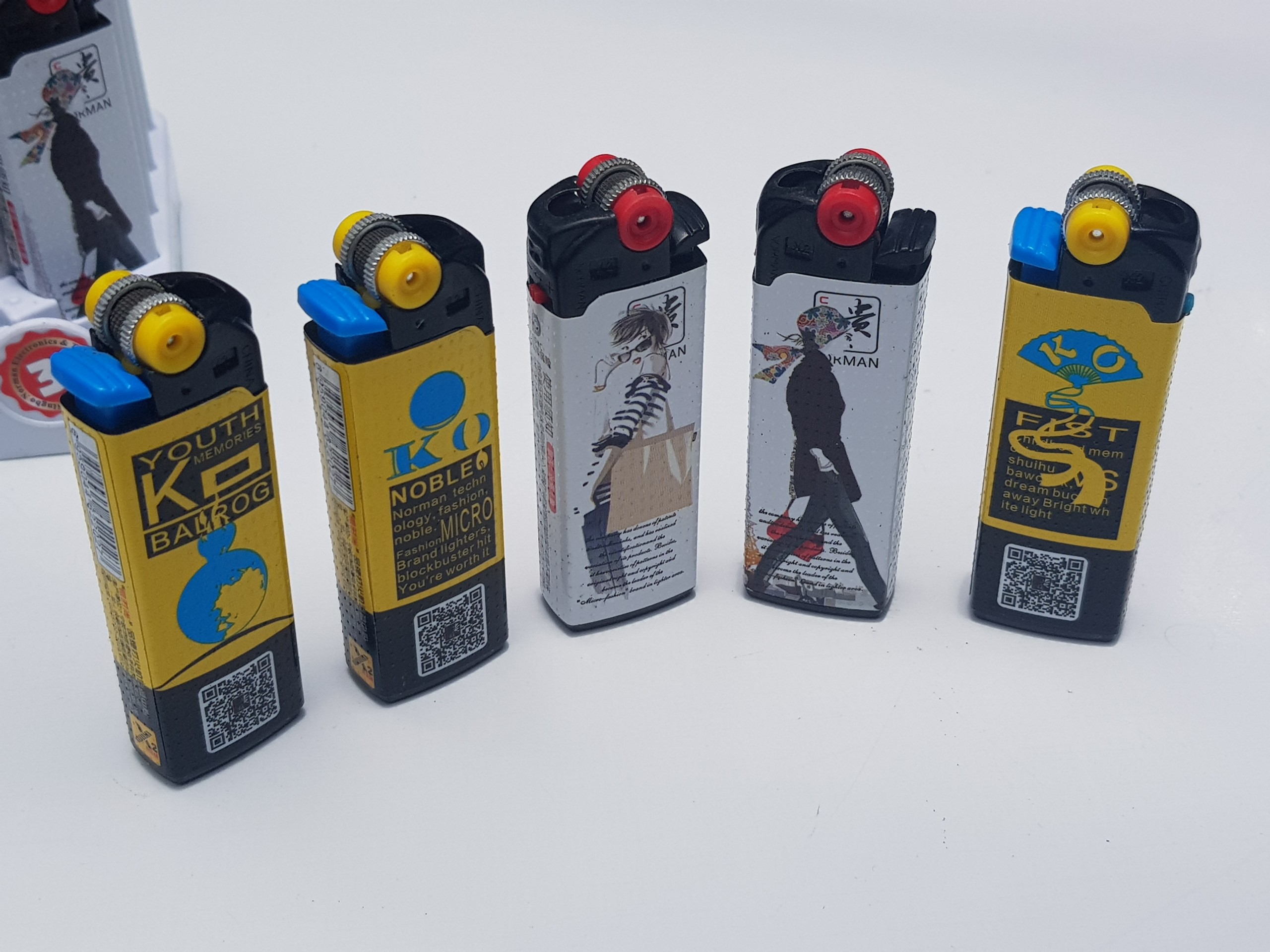 Bật lửa nbm mini, bật lửa gas đá nbm lighter 3d nhiều hình đẹp giá bán 1 hộp 25 chiếc