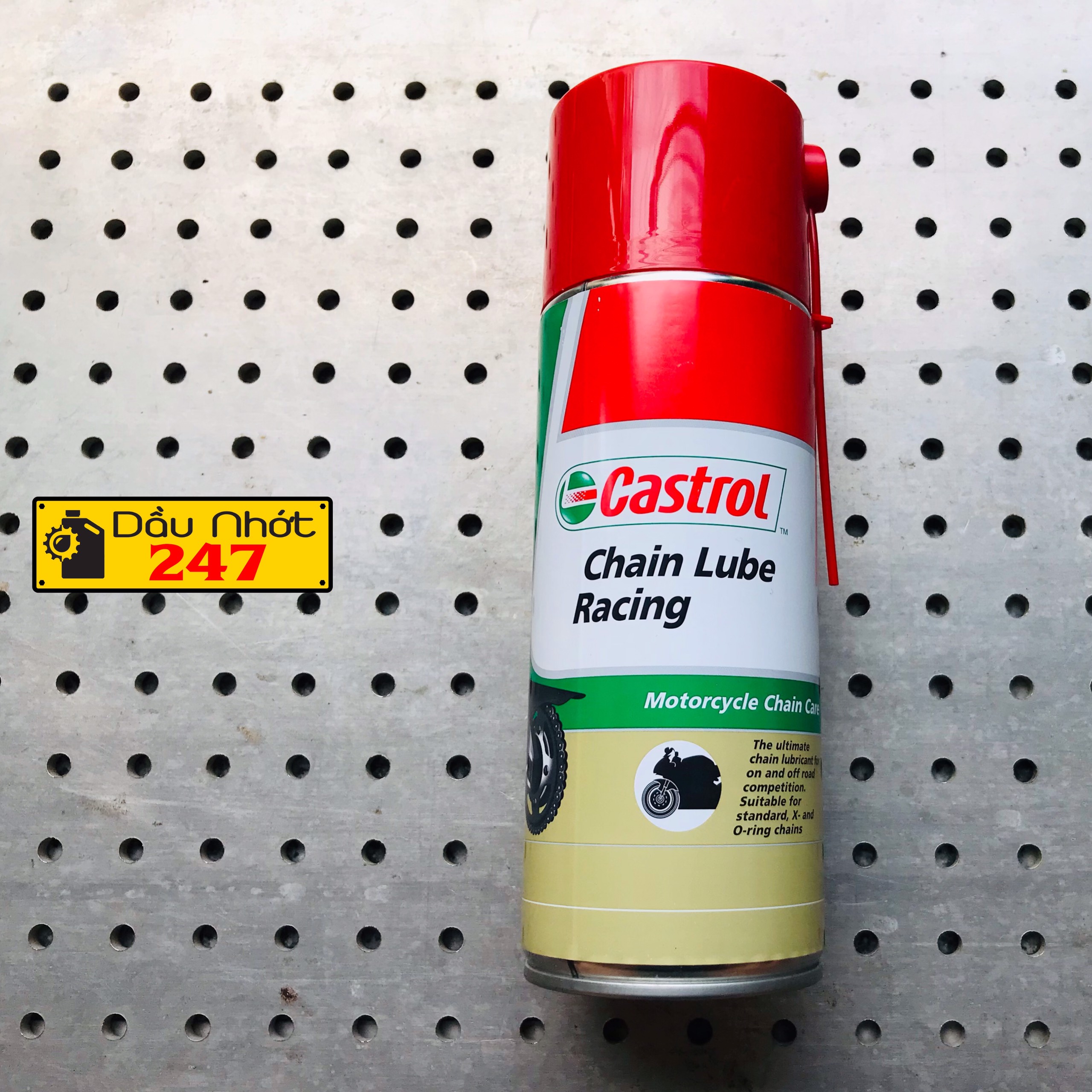 Chai xịt dưỡng sên/xích Castrol Chain Lube Racing 400ml