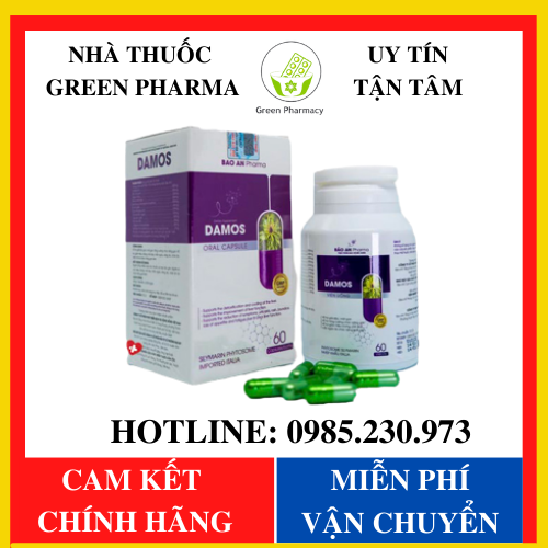 [CHÍNH HÃNG – GIÁ SỈ] Combo Viên Uống DAMOS - DAMOS giải pháp cho người viêm da vảy nến tổ đỉa - Gre