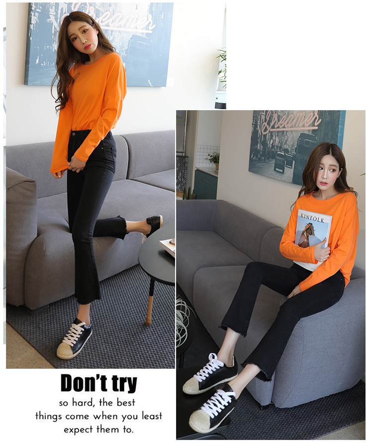 Quần jean nữ ống loe đen trơn cạp cao tôn dáng xu hướng 2020 quan jeans nu ong loe