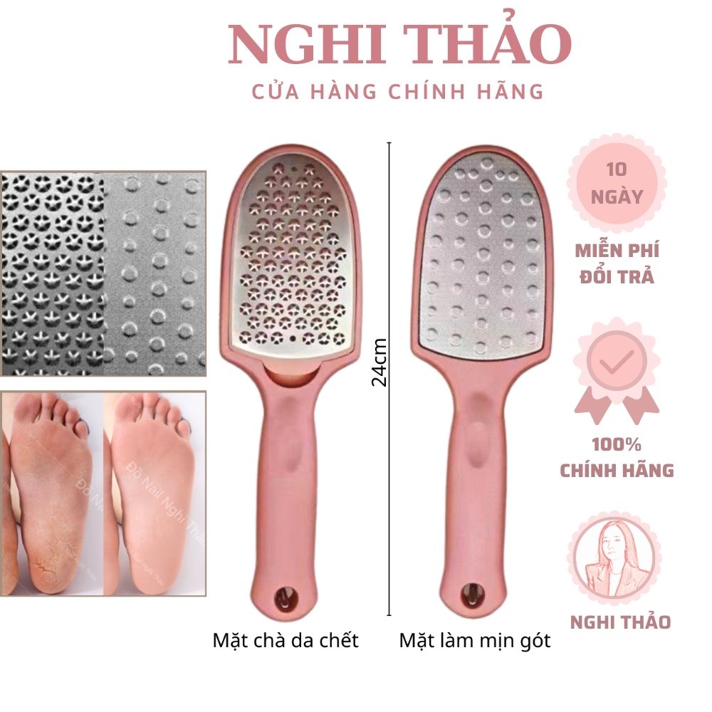 Cây chà gót chân inox đa năng 2 in 1