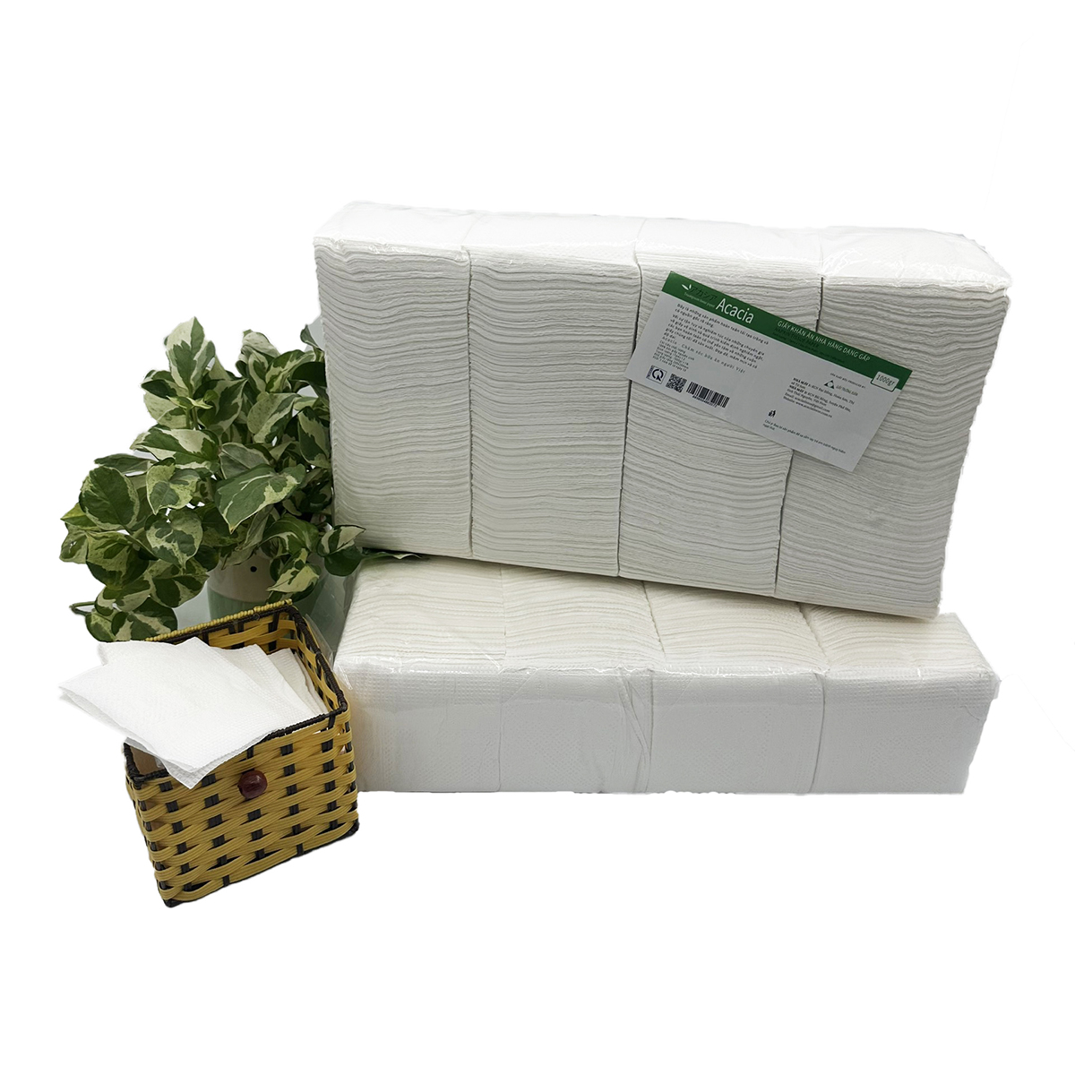 Giấy ăn cân dạng gấp Acacia túi 1kg