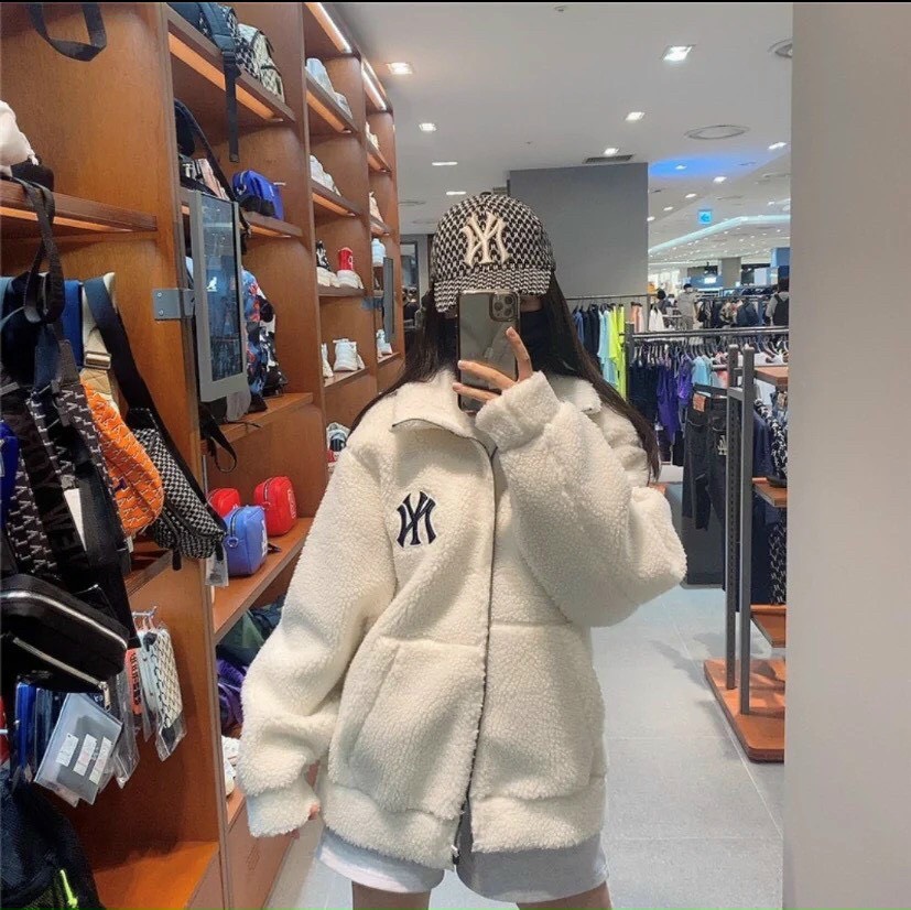 Áo khoác bomber lót lông, áo bomber jacket, áo khoác nam nữ unisex, áo bomber ulzzang TRẮNG