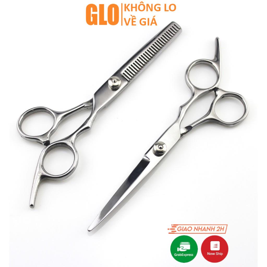 Kéo cắt và tỉa tóc 6 inch cao cấp màu trắng