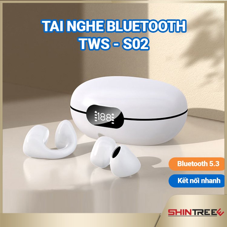Tai nghe bluetooth tws-s02 phiên bản cao cấp mẫu mới nhất có độ trễ thấp, giá rẻ nhất thị trường