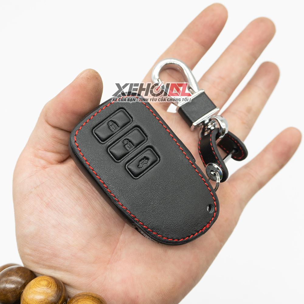 Bao da chìa khóa thông minh cho xe vios 2019 - kèm móc khóa - hàng tuyệt đẹp - chìa khóa thông minh vios 2019