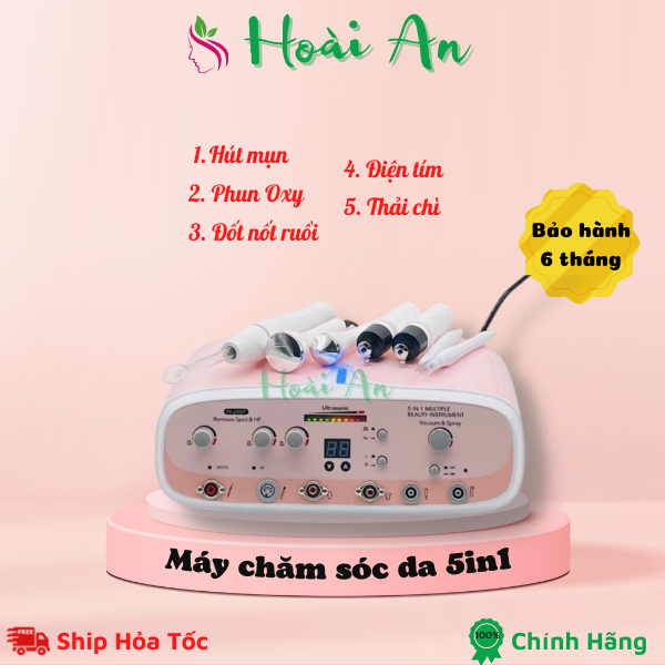 Máy chăm sóc da đa năng 5in1 | Máy 5in1 spa