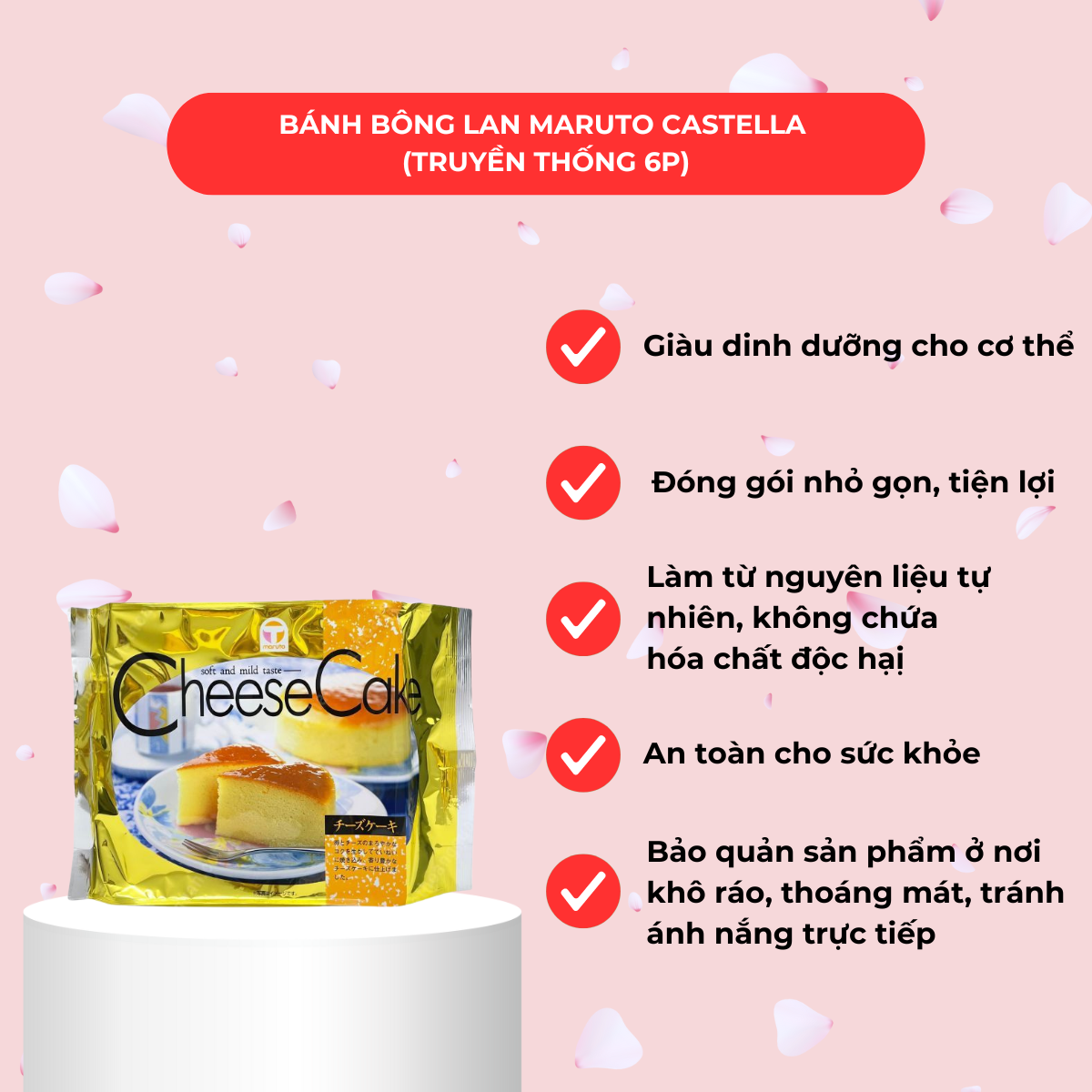 Bánh Bông Lan Castella Maruto 165gr
