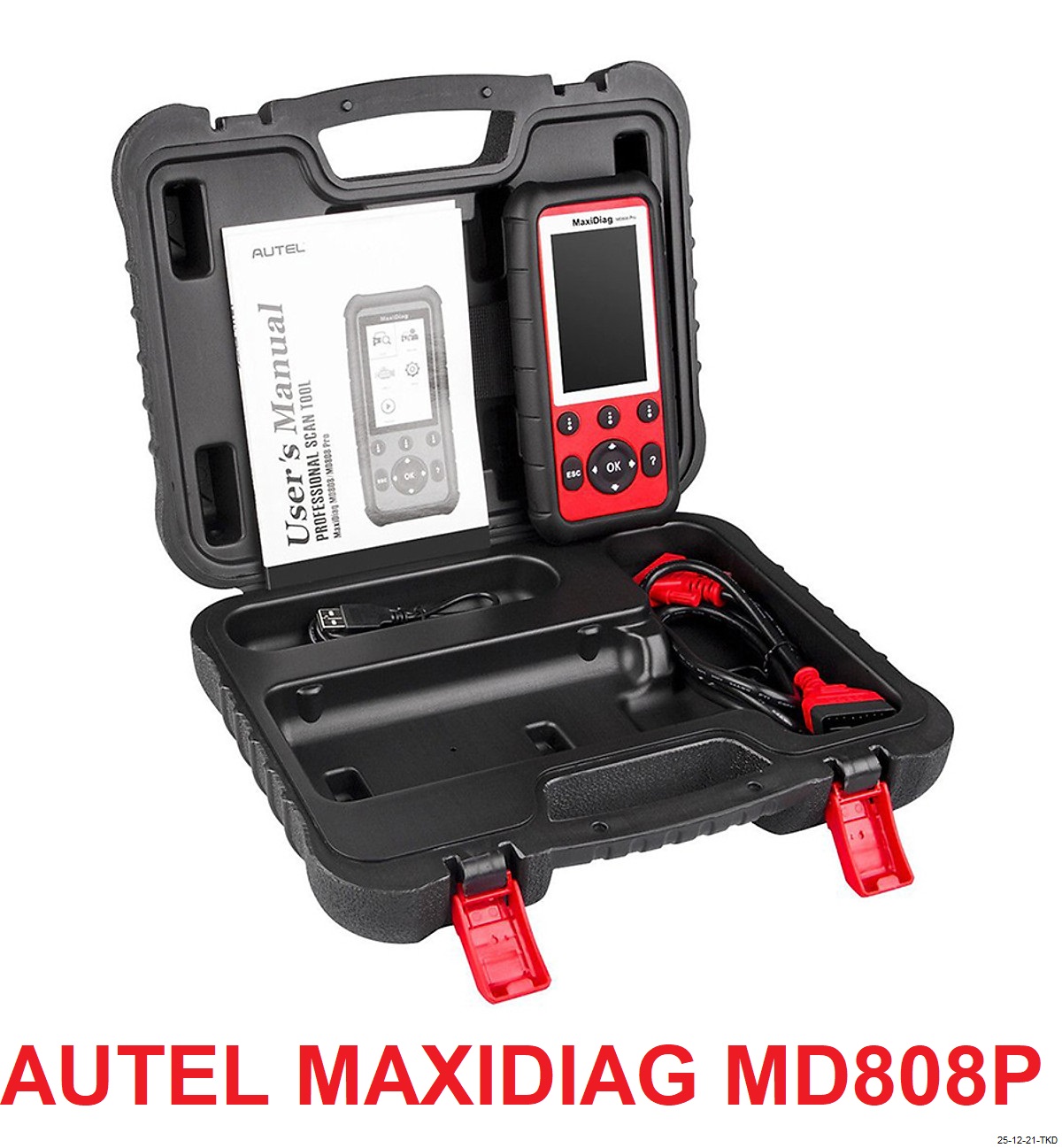 Thiết Bị Chẩn Đoán Đọc Lỗi Và Xóa Lỗi, Xem Dữ Liệu Động, Reset Nhớt, Reset Phanh Điện Tử, Cài Đặt Tay Lái Điện, Reset Bình Ắc Quy, Reset Ổ Bướm Ga - Hàng Chính Hãng - Autel MaxiDiag MD808 Pro