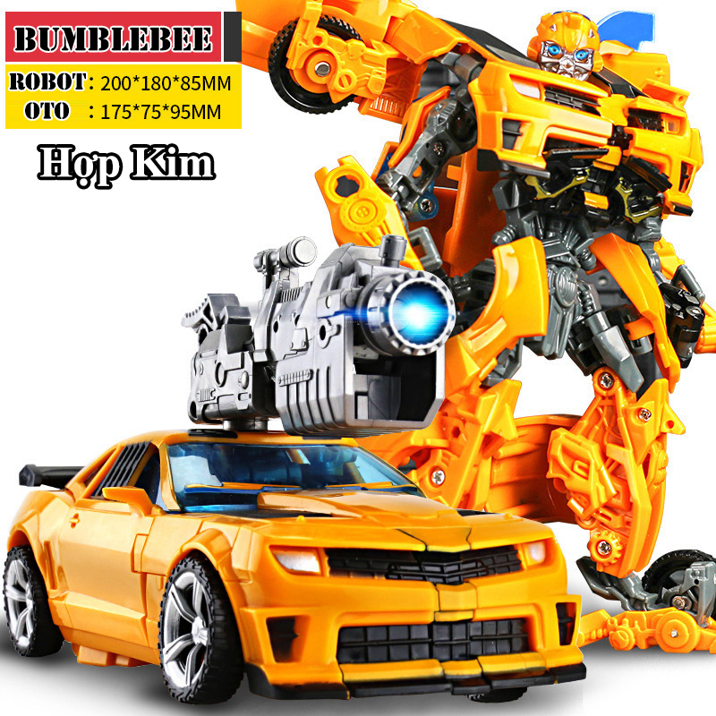 8810 Hợp Kim - Robot lắp ráp biến hình từ Siêu nhân thành Ô tô-Bumblebee-Oto Biến Hình ROBOT-Robot Transformer Biến Hình