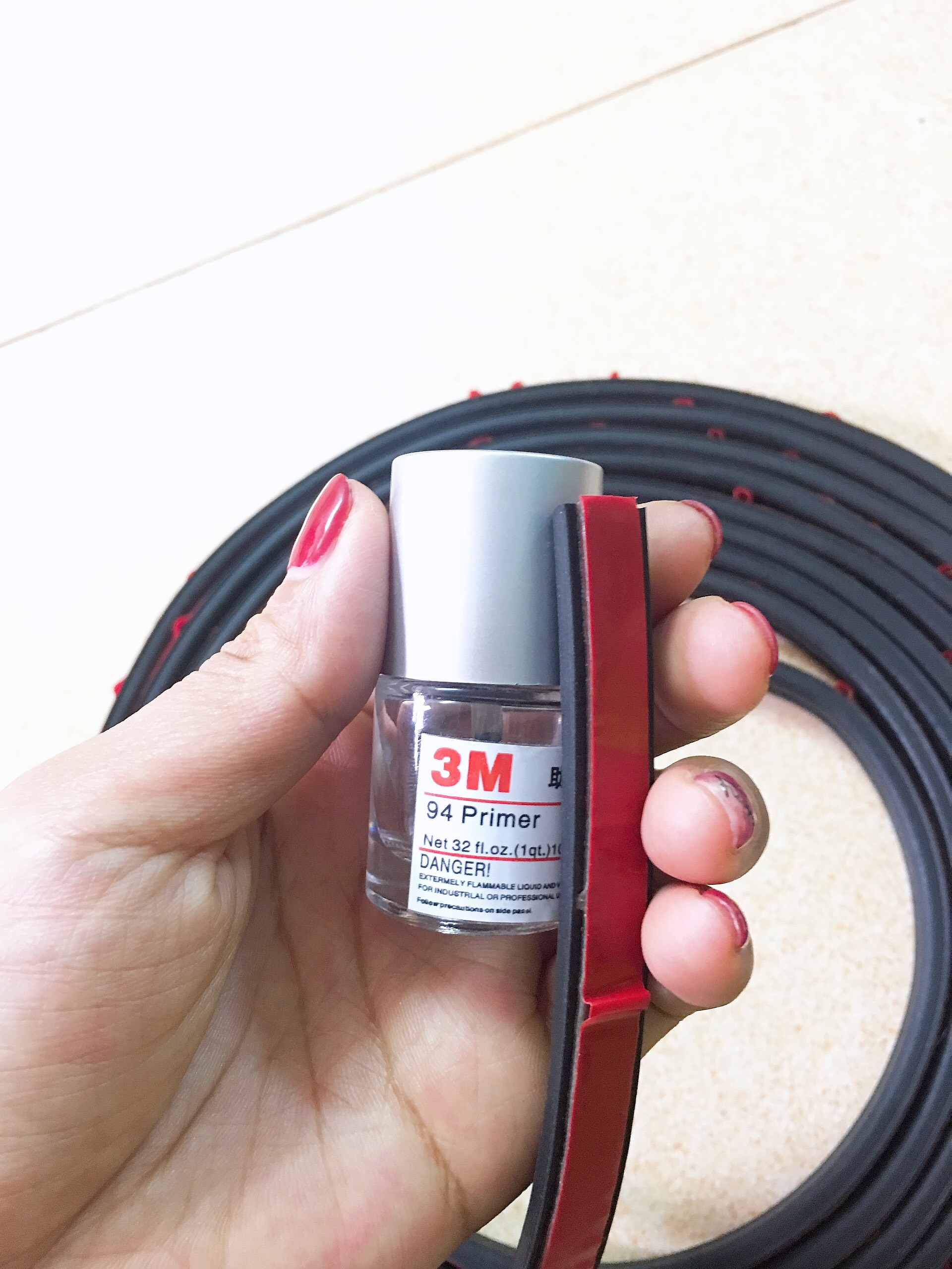 Gioăng Cao Su chữ B nẹp cửa ô tô chống ồn , chống bụi cuộn 20m Tặng kèm 01 Lọ keo 3M trợ dính 10ml