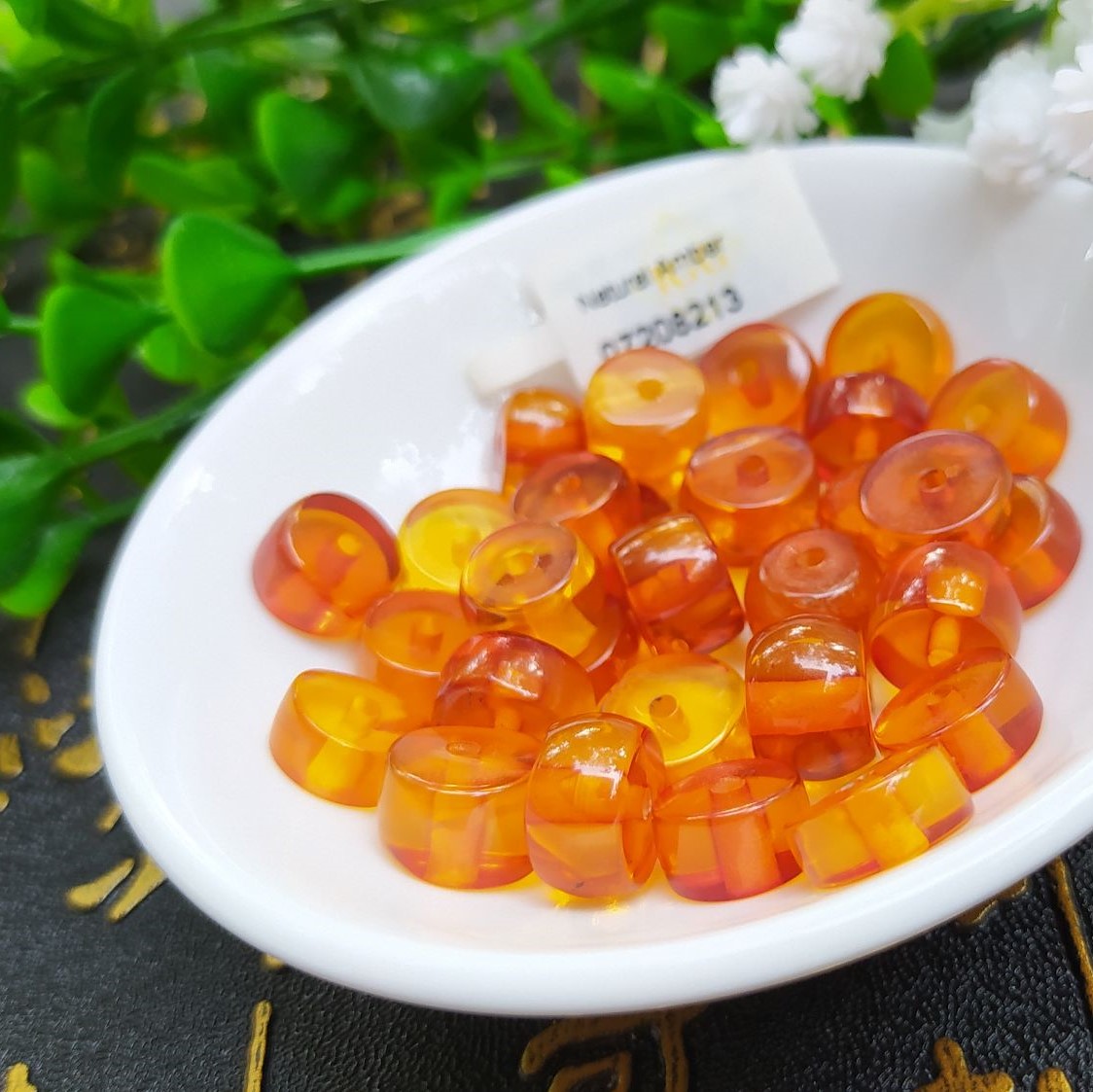 1 Hạt Hổ Phách Tròn Dẹp Tự Nhiên Màu Vàng Mật Ong 9 x 5 Mm - NgocTTK Trang Sức Đá Quý Tự Thiết Kế, Hạt Đá Lẻ, Xâu Vòng Tay, Làm Charm, Mặt Dây Chuyền, Bông Tai, Thủ Công, Tự Làm Trang Sức, Trang Sức Đá, DIY