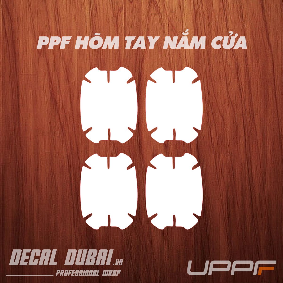 Film PPF trong suốt dán hõm cửa chống xước bảo vệ nội thất ô tô - Decal Dubai