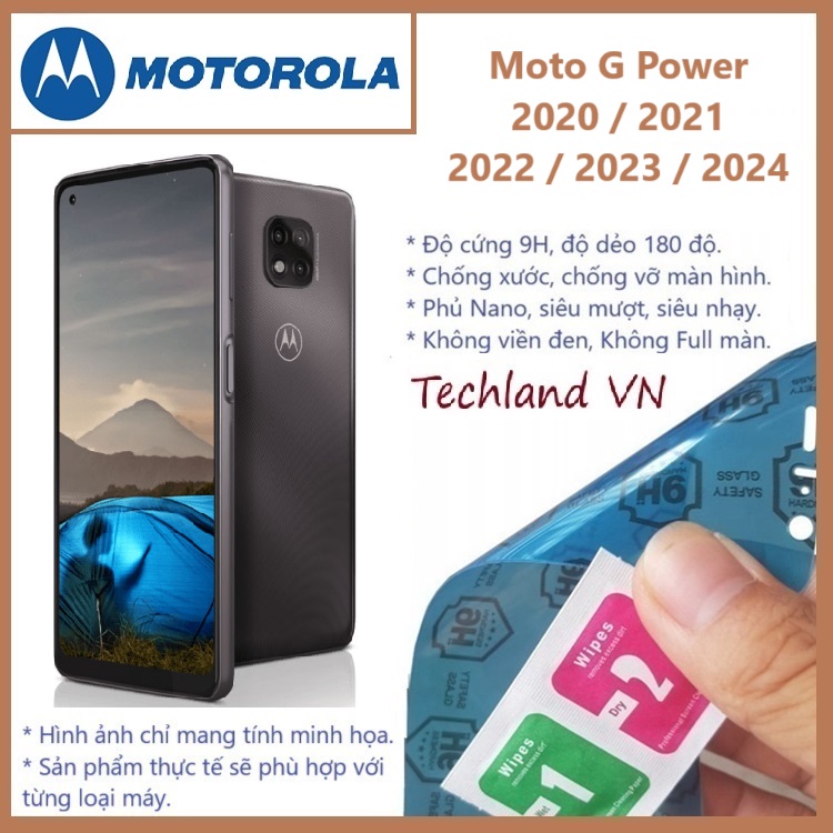 Cường Lực Phủ Nano Motorola Moto G Power 2020 2021 2022 2023 2024 - Trong Suốt, Không Full Màn, Không Viền Đen