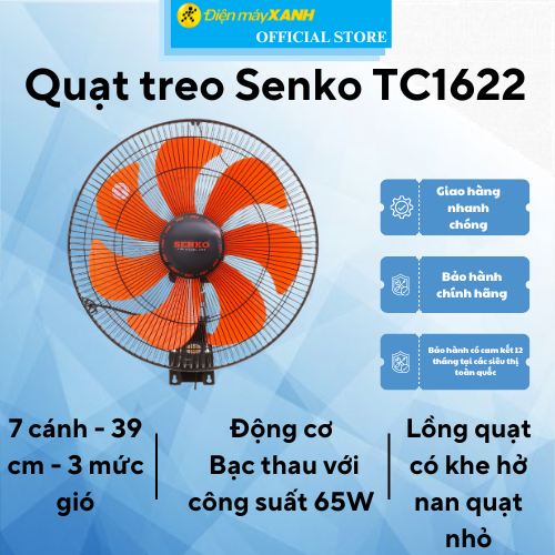 Quạt treo Senko TC1622