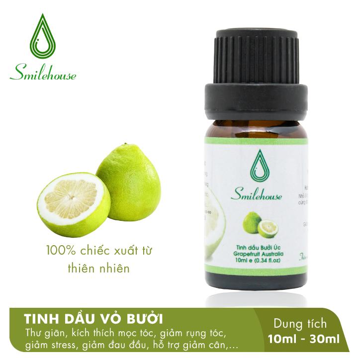 Tinh Dầu Thiên Nhiên Bưởi Úc Smilehouse, thơm phòng, khử mùi hôi, giảm căng thẳng, xuôi đuổi côn trùng