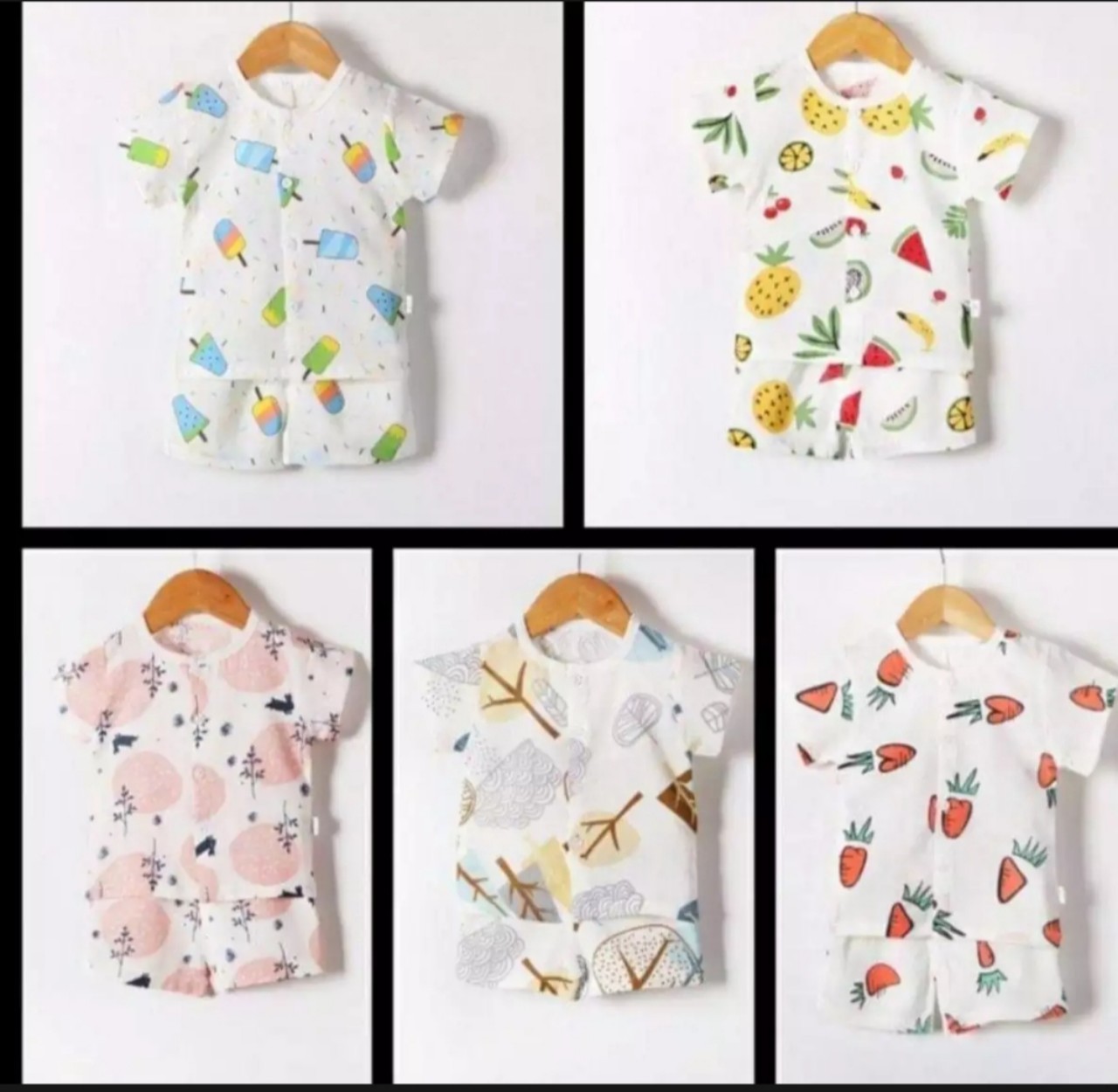 [SALE SỐC] Combo 3 Bộ đồ trẻ em Cotton Họa tiết dễ thương- Bé trai,bé gái (5-15kg)