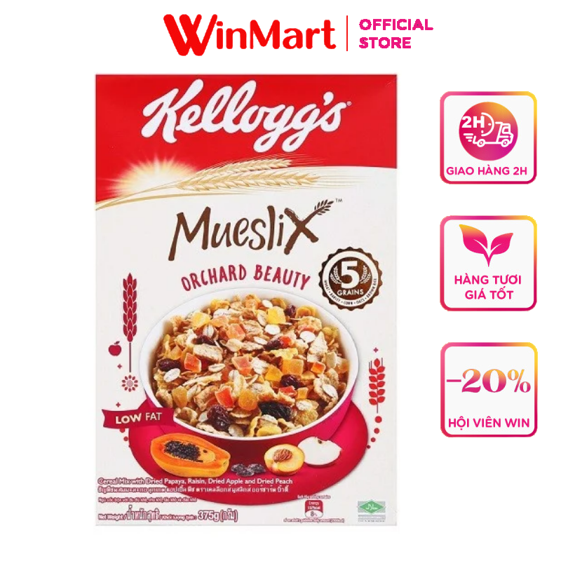 Siêu thị WinMart - Ngũ cốc dinh dưỡng Mueslix Orchard Beauty Kellogg s hộp