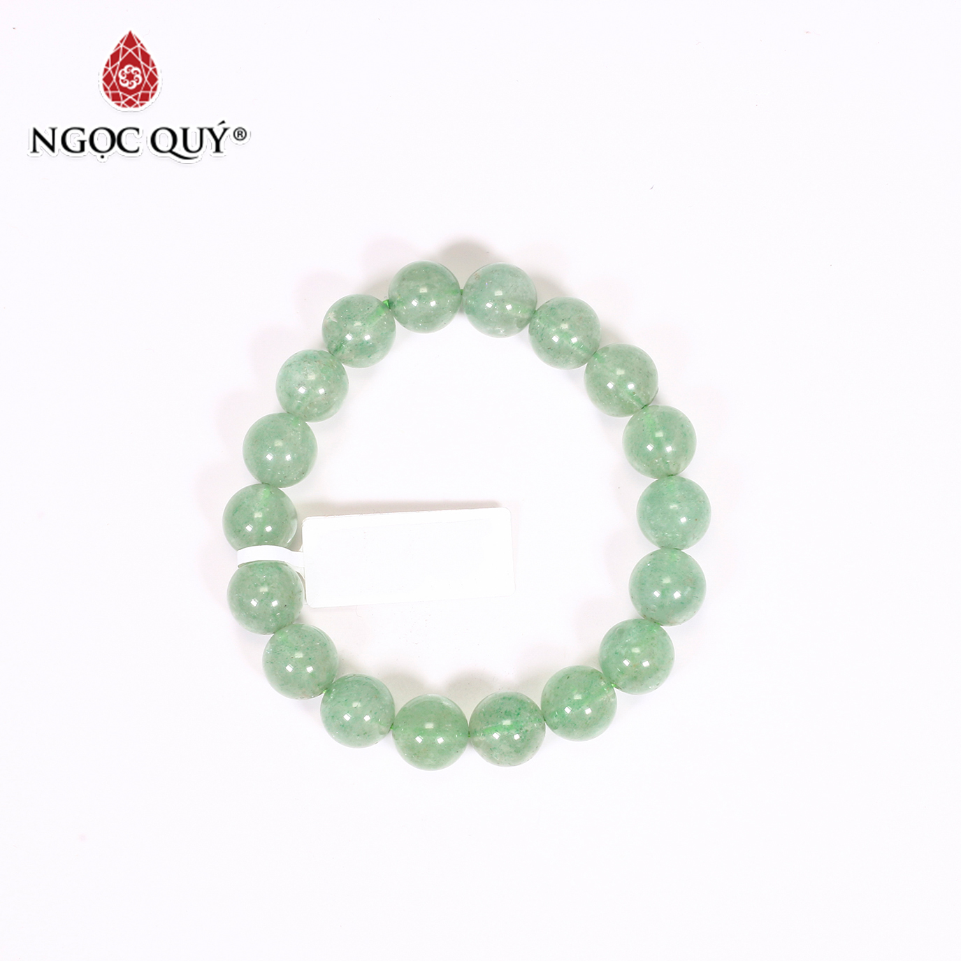 [HCM]Vòng tay đá thạch anh dâu xanh hạt 9mm mệnh hỏa mộc - Ngọc Quý Gemstones