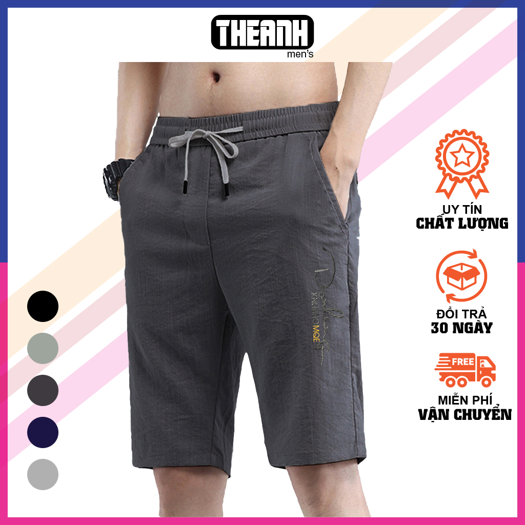 Quần short đũi nam 3 túi, chất vải đũi xước cao cấp mềm mại, phom đẹp, mặc mát mẻ, sang trọng
