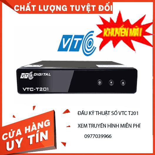 Đầu thu truyền hình mặt đất VTC T2, đầu thu kỹ thuật số Model T201 dùng cho mọi loại TIVI
