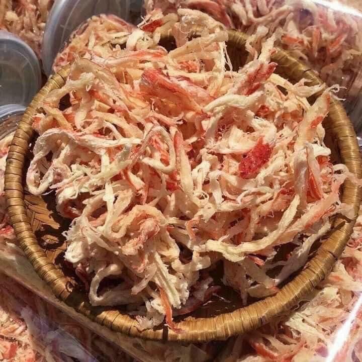 1kg khô mực sợi hồng hấp dừa loại đặc biệt 100gram 500gram giá lẻ như sỉ