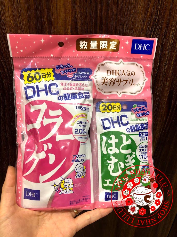Set đôi DHC collagen và trắng da Nhật bản 2060 ngày