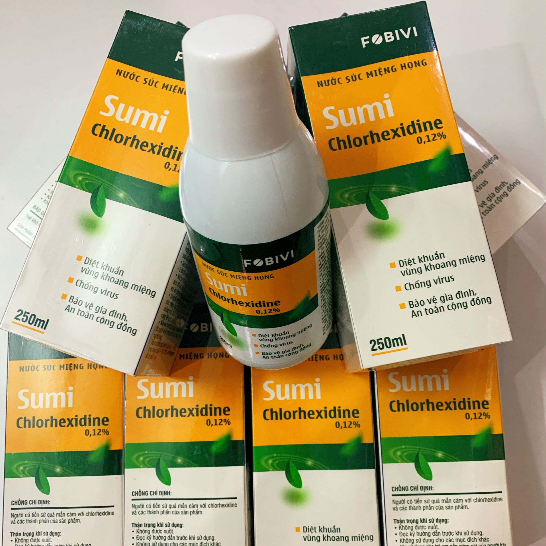 Nước súc miệng Sumi Chlorhexidine 012% diệt khuẩn vùng khoang miệng 250ml