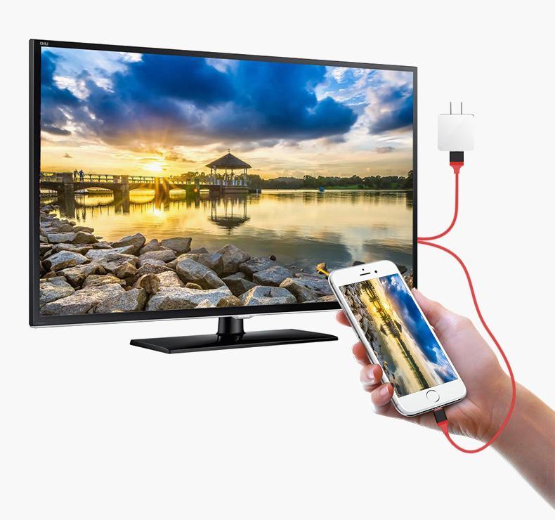[HCM]Cáp chuyển HDMI qua USB đa năng TypeC Iphone Android dài 1M Cáp HDMI đa năng cho Android  Type-c iphone kết nối âm thanh và hình ảnh lên ti vi dài 1M (MHL IPHONE ĐA NĂNG )