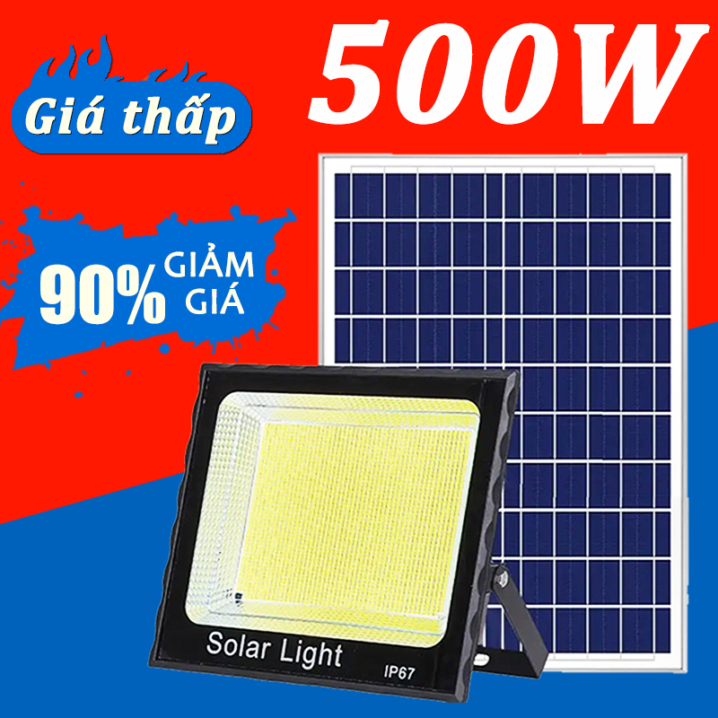 Đèn led năng lượng mặt trời 500w 1000w,Den nang luong mặt trời ngoai san nội địa nhật,đèn cảm biến tự động sáng,dây dài 5m