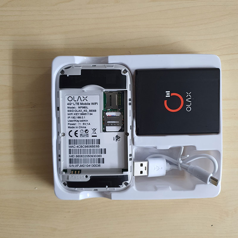 Bộ Phát Wifi Cầm Tay 4G/3G OLAX MF980L Màn Hình LCD Tốc Độ 150Mpbs-Hàng Chính