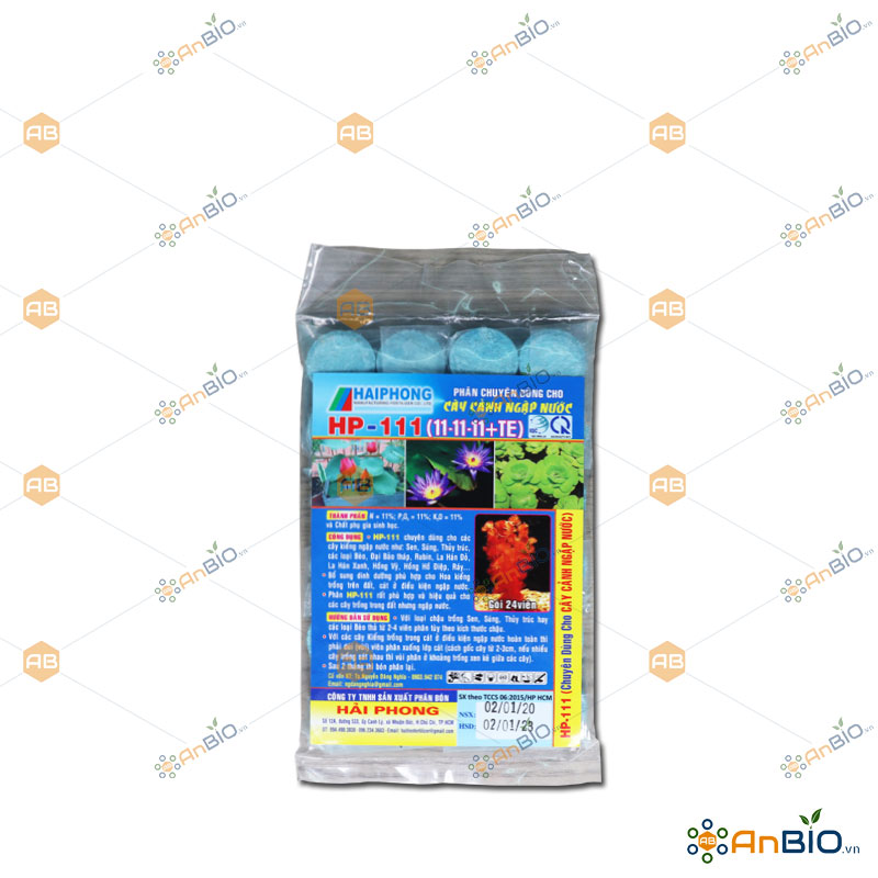 Phân bón thủy sinh hp-111 npk 11-11-11+te gói 24 viên nén - c4.1044