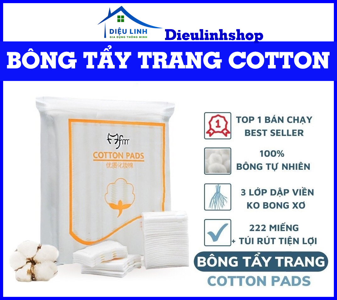  Bông Tẩy Trang Cotton Pads 3 Lớp Túi 222 Miếng – Hàng Nội Địa Trung dieulinhshop 