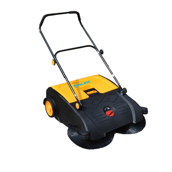 Máy quét rác đẩy tay palada pd 750 công suất lớn dọn dẹp đa rác thải bụi bẩn, thùng chứa 50 lít