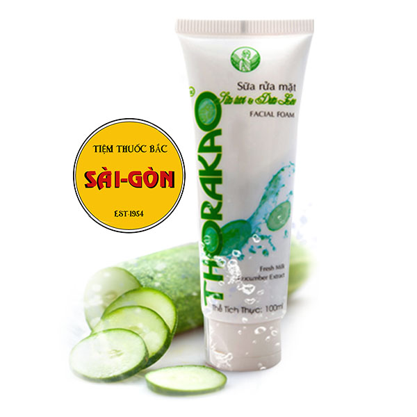 [HCM]THORAKAO Sữa Rữa Mặt Sữa Tươi Dưa Leo 100ml