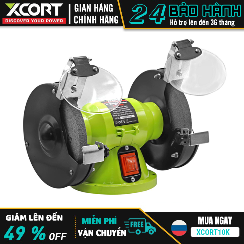 [SIÊU GIẢM GIÁ] Máy mài 2 đá - Máy mài đá 250W Tặng kèm đá