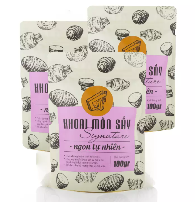 Combo 3 gói Khoai môn sấy, giòn ngọt bùi khó cưỡng, gói 80gr, HSD 12/2021 Món sành ăn tại Cạp Cạp Cạp