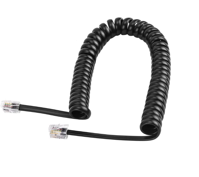 Cáp cho tai nghe điện thoại bàn loại xoắn 2 mét