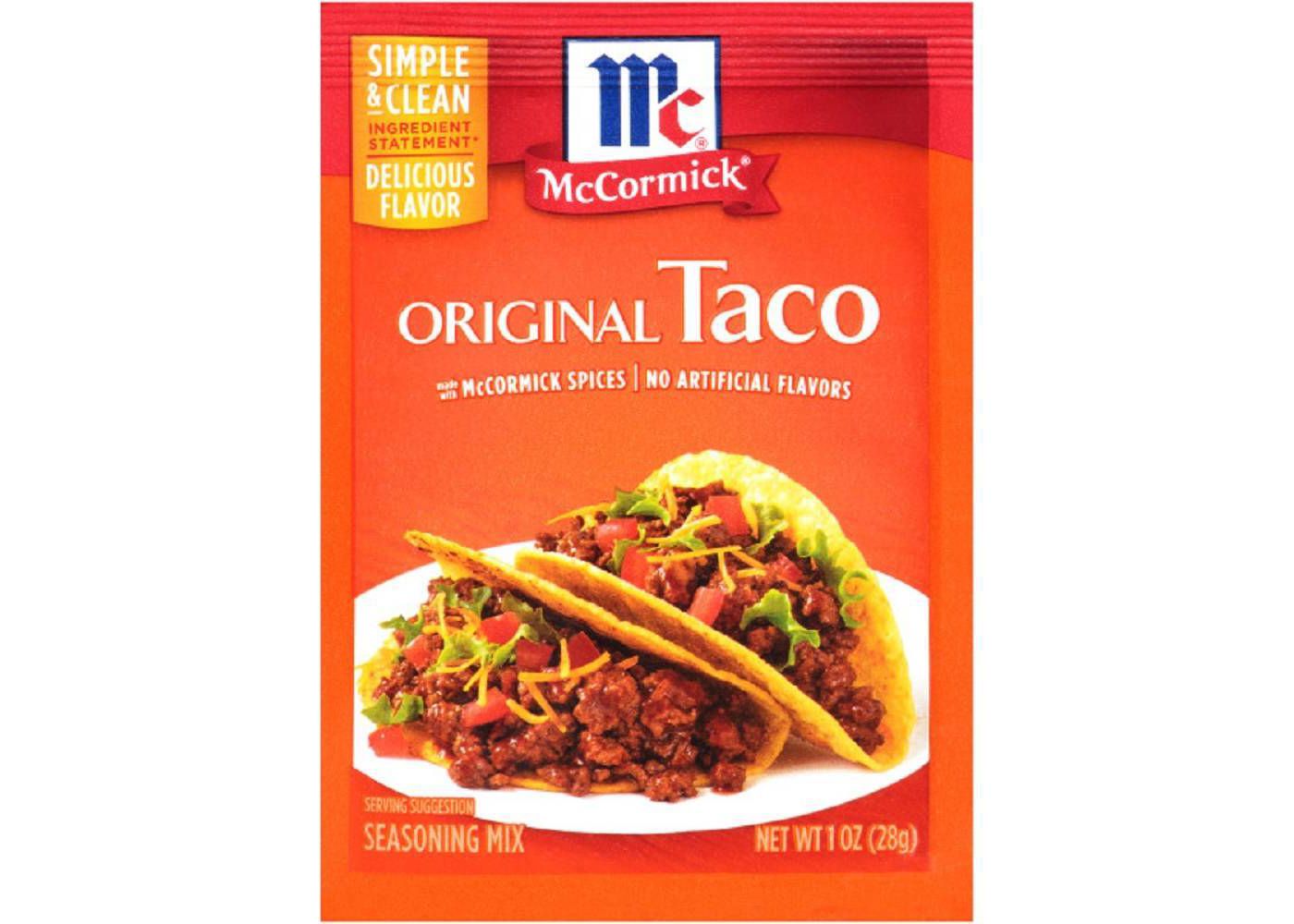 [HCM]BỘT GIA VỊ McCormick Original Taco Seasoning Mix 28g (1oz)