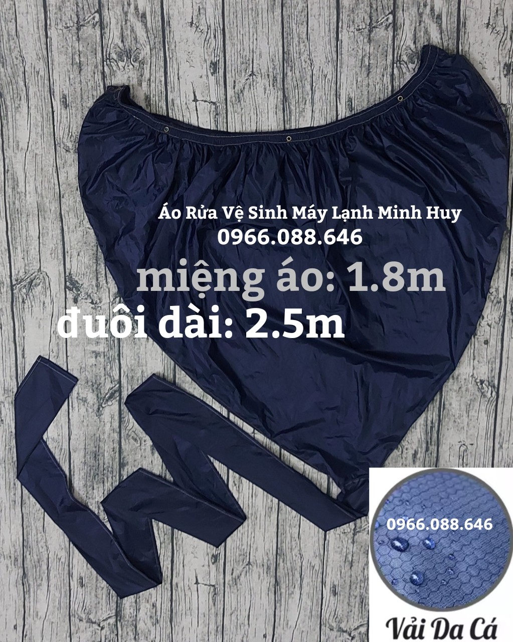 [HCM](loại xịn - tặng dây sỏ) ÁO VỆ SINH MÁY LẠNH - TÚI VỆ SINH MÁY LẠNH - BẠT VỆ SINH MÁY LẠNH CÓ ĐUÔI DÀI 25 MÉT (TỐT) - màu xanh đen tổ ong 2 lớp