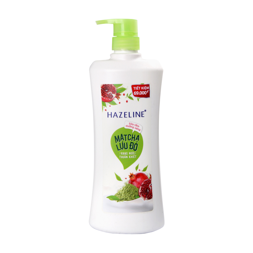 Sữa tắm hazeline matcha lựu đỏ 670g