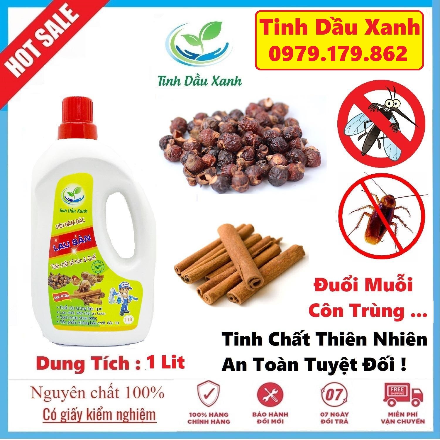 Nước Lau Sàn Tinh Chất Quế + Bồ Hòn - Mùi hương dễ chịu, xua đuổi côn trùng, an toàn cho sức khỏe